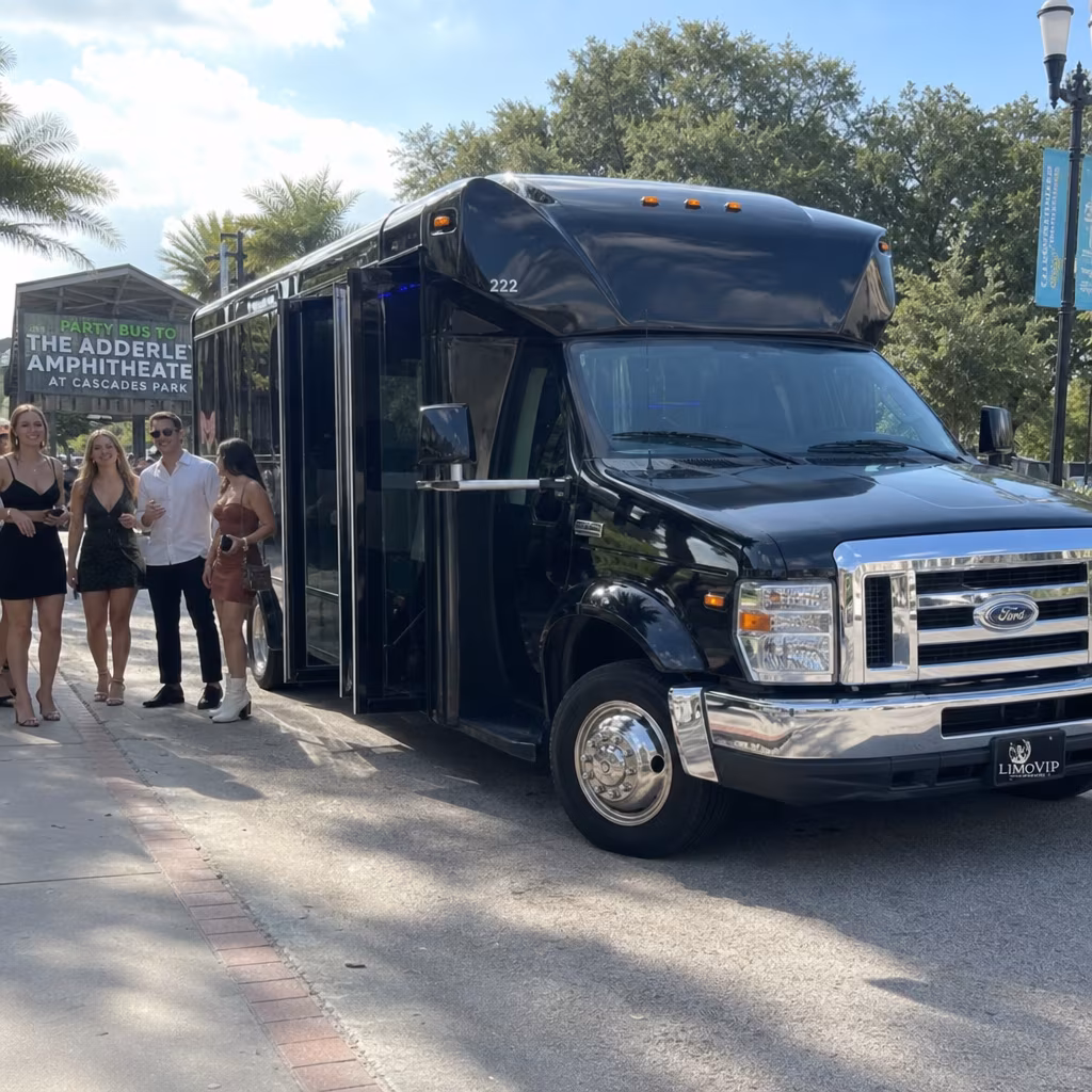 Party Bus to the Adderley Amphitheater at Cascades Park