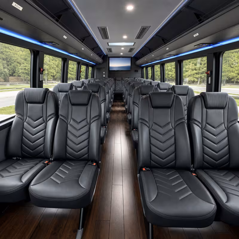 15-35 Passenger Minibus Interior