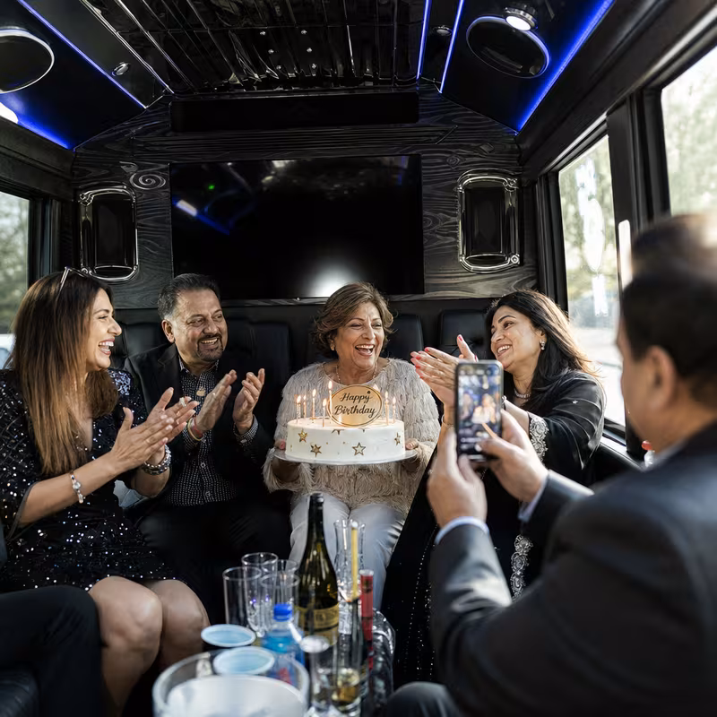 Tallahassee Birthday Transportation fleet vehicle