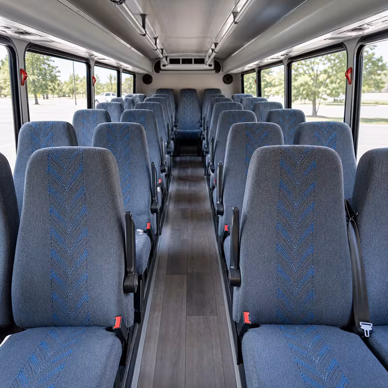 15-35 Passenger Minibus Interior