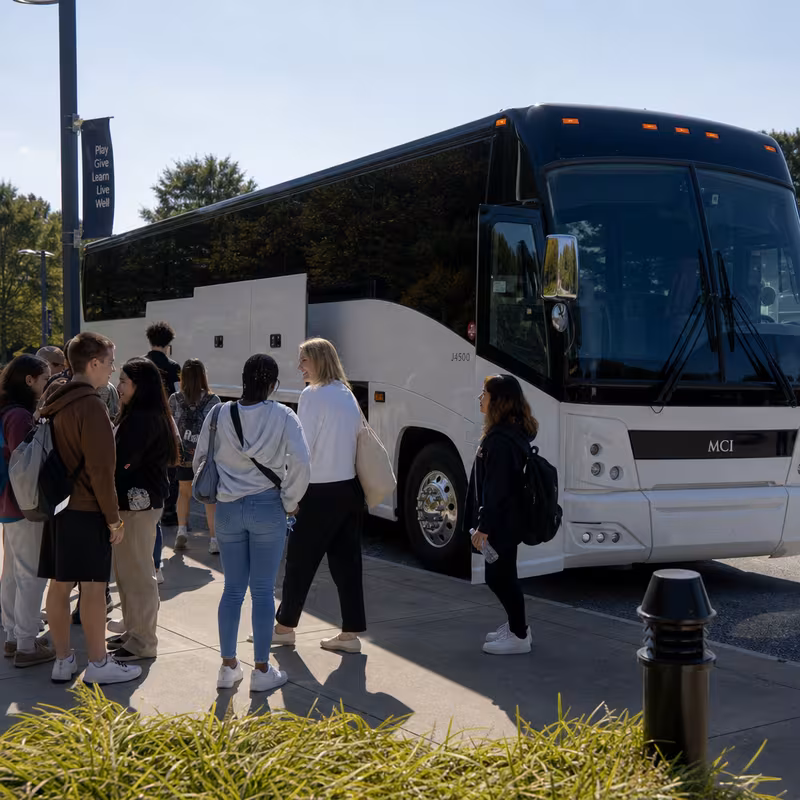 Black Mercedes Sprinter van staged for an Tallahassee School Transportation group