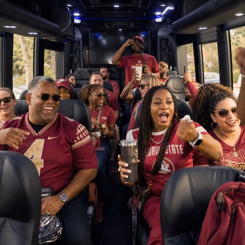 Tallahassee Sporting Event Transportation fleet vehicle