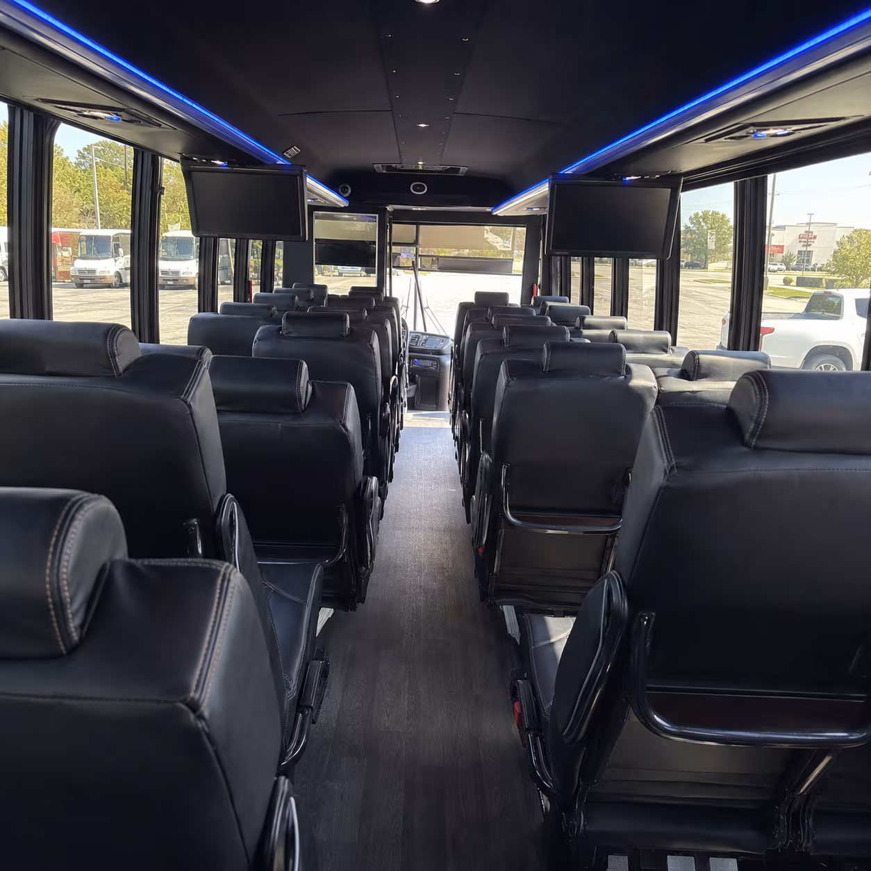 Tallahassee Corporate Transportation party bus interior