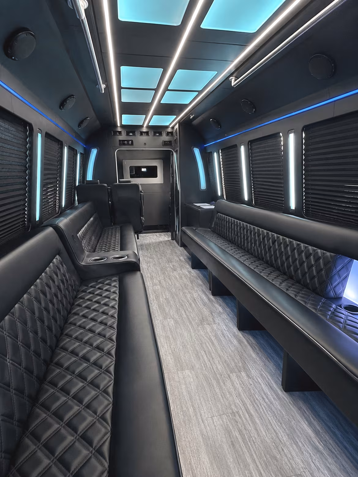 Tallahassee Private Event Transportation party bus interior