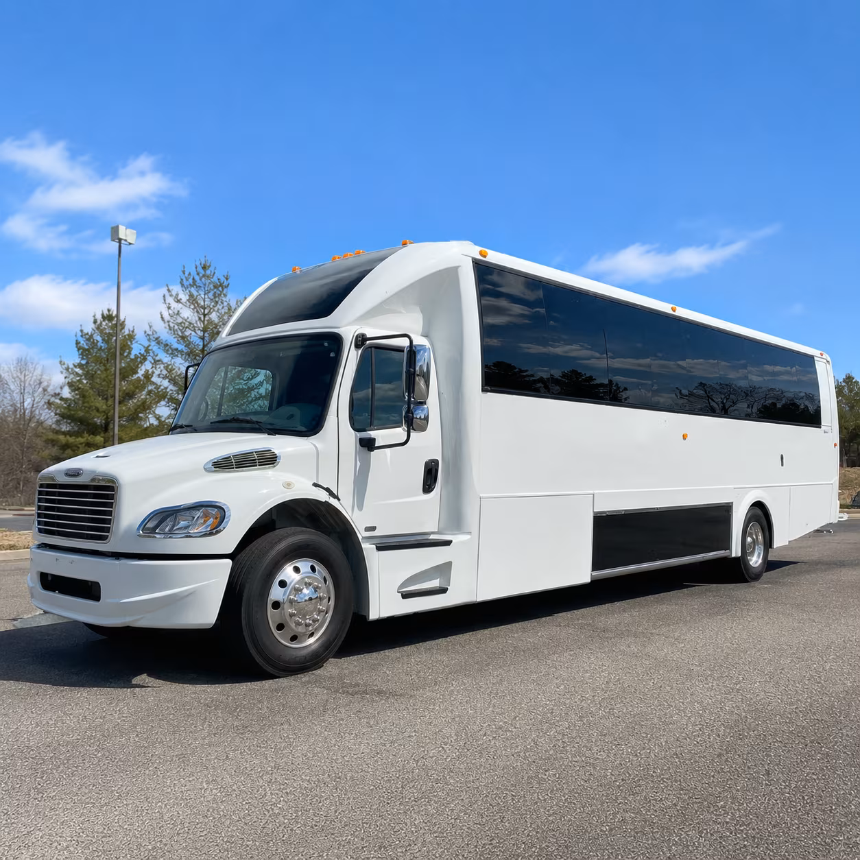 Tallahassee Wedding Transportation party bus exterior